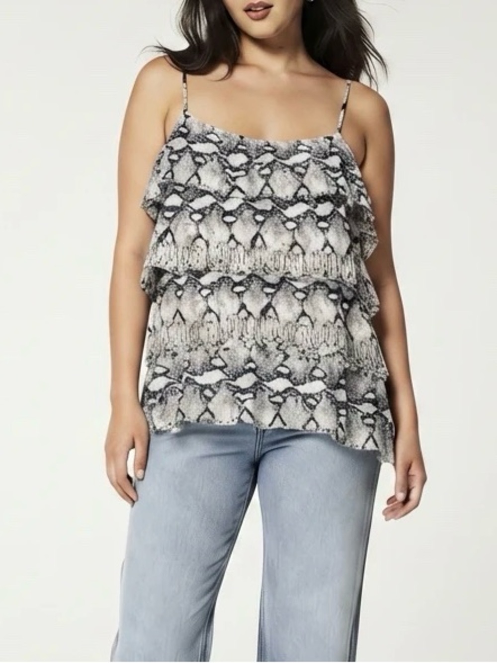 Endless Rose Snake Print  Top